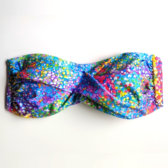 ABS strapless bikini top Size 8 Strapless multi color. - Picture 1 of 3